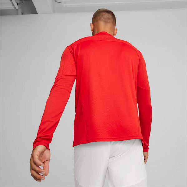 メンズ サッカー チームファイナル トレーニング 1/4 ジップ トップス, PUMA Red, extralarge-JPN