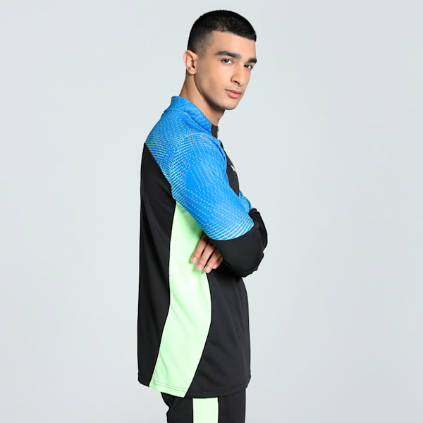 individualFINAL Quarter-Zip Men's Football Top, PUMA Black-Fizzy Apple, extralarge-IND