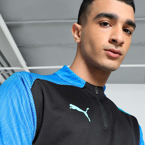 individualFINAL Quarter-Zip Men's Football Top, PUMA Black-Fizzy Apple, extralarge-IND