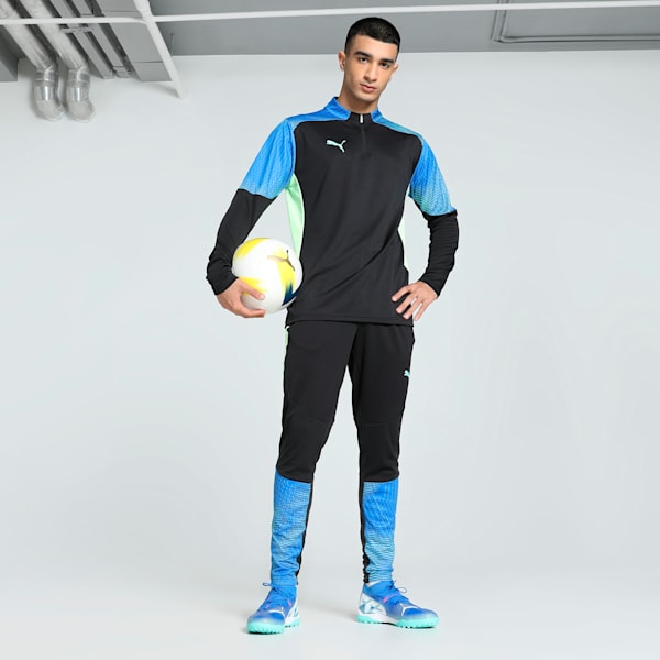 individualFINAL Quarter-Zip Men's Football Top, PUMA Black-Fizzy Apple, extralarge-IND