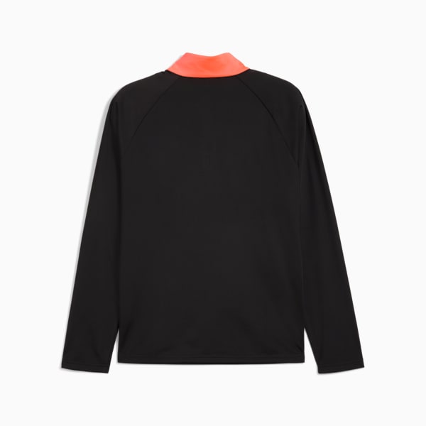 individualLIGA Quarter-Zip Top Men, PUMA Black-Heat Fire, extralarge