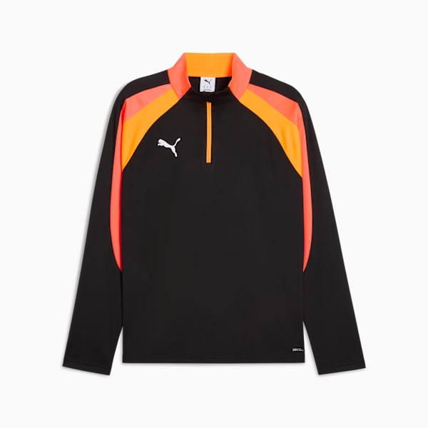 individualLIGA Quarter-Zip Top Men, PUMA Black-Heat Fire, extralarge