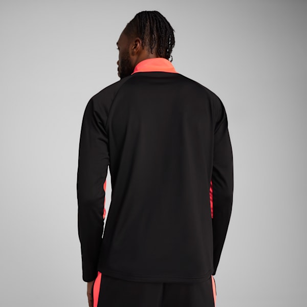individualLIGA Quarter-Zip Top Men, PUMA Black-Heat Fire, extralarge