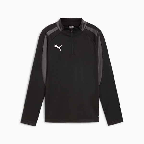 individualLIGA Quarter-Zip Top Youth, PUMA Black-PUMA White-Shadow Gray, extralarge-GBR
