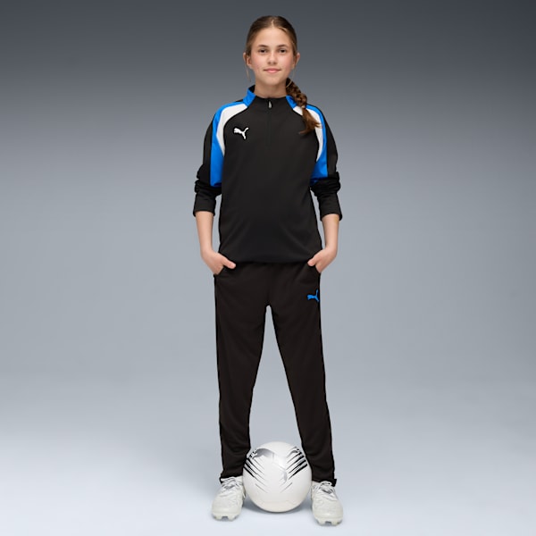 individualLIGA Quarter-Zip Top Youth, PUMA Black-PUMA White-Ultra Blue, extralarge-GBR