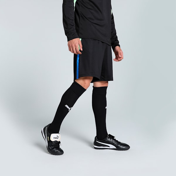 individualLIGA Men's Football Training Shorts, PUMA Black-Fizzy Apple, extralarge-IND