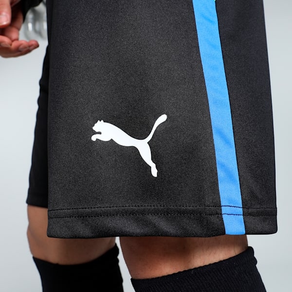 individualLIGA Men's Football Training Shorts, PUMA Black-Fizzy Apple, extralarge-IND