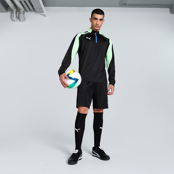 individualLIGA Men's Football Training Shorts, PUMA Black-Fizzy Apple, extralarge-IND