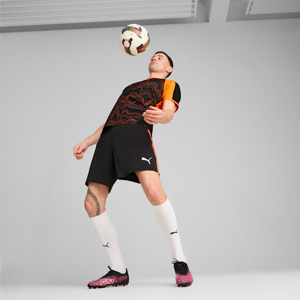 Shorts de entrenamiento para hombre individualLIGA, PUMA Black-Heat Fire, extralarge