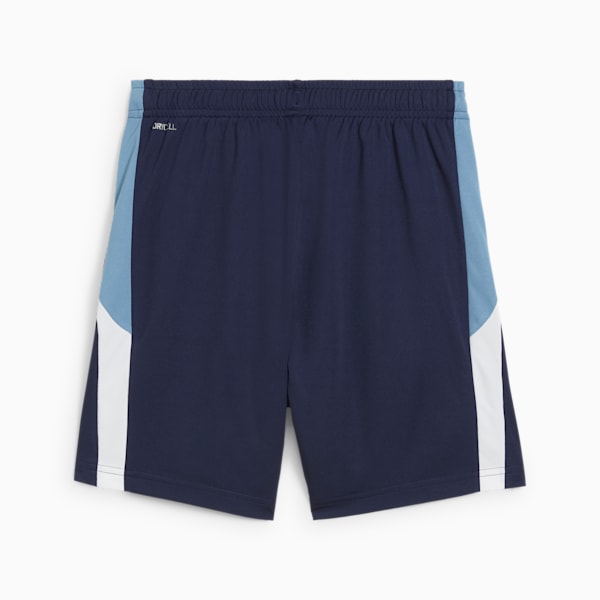 Short d'entraînement de soccer IndividualFINAL Enfant et adolescent, PUMA Navy-PUMA White-Zen Blue, extralarge