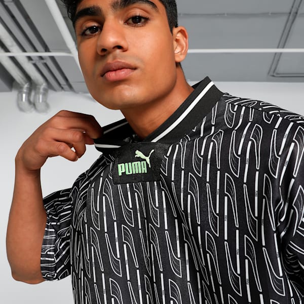 Bring-Back Men's Oversized Fit Football Jersey, PUMA Black, extralarge-IND