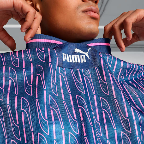 Bring-Back Men's Oversized Fit Football Jersey, Blazing Blue, extralarge-IND