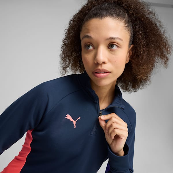 individualBLAZE Quarter-Zip Top Women, Club Navy-Dark Amethyst, extralarge