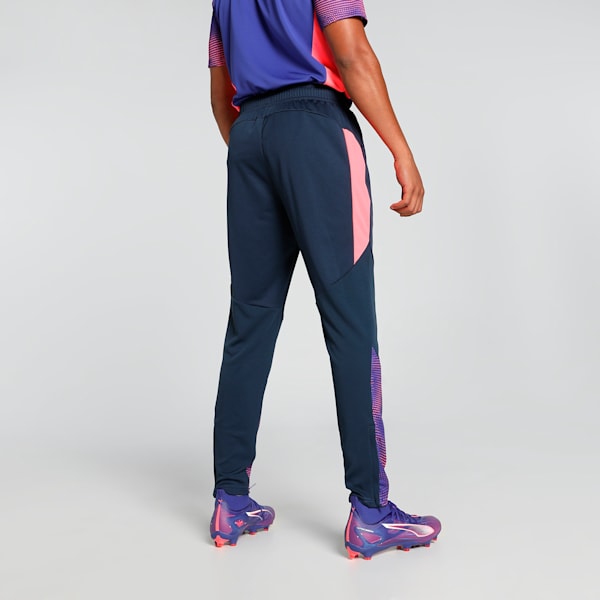 individualFINAL Men's Slim Fit Football Training Pants, Club Navy-Dark Amethyst, extralarge-IND