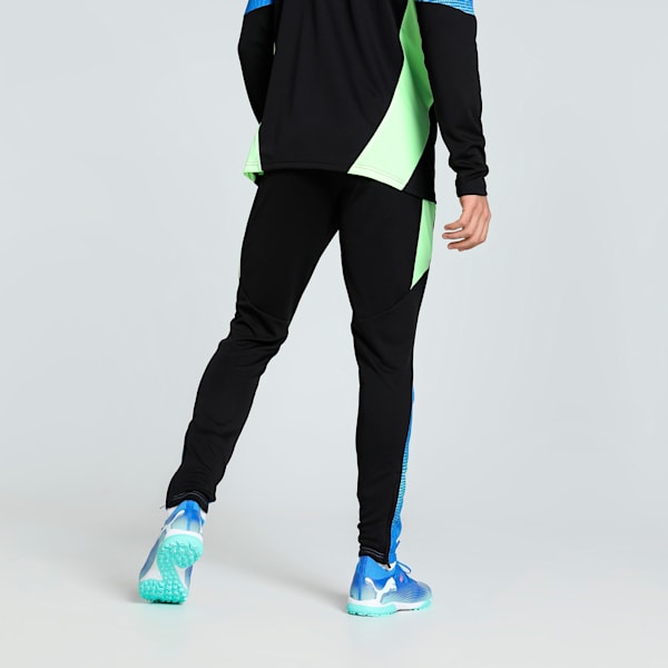 individualFINAL Men's Slim Fit Football Training Pants, PUMA Black-Fizzy Apple, extralarge-IND