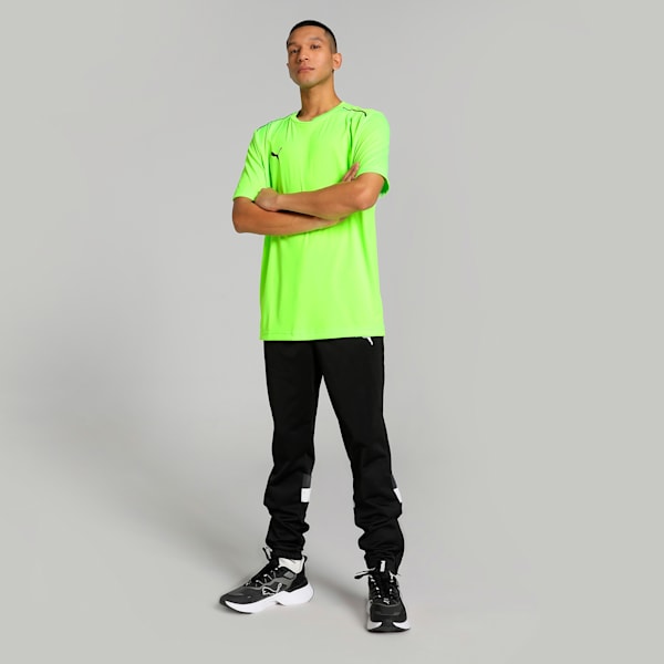 CR Teamwear Piping Men's Cricket T-shirt, Pro Green-PUMA Black, extralarge-IND