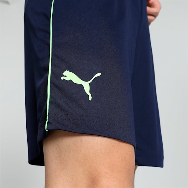 Cricket Teamwear Men's Piping Shorts, PUMA Navy-Fast Yellow, extralarge-IND