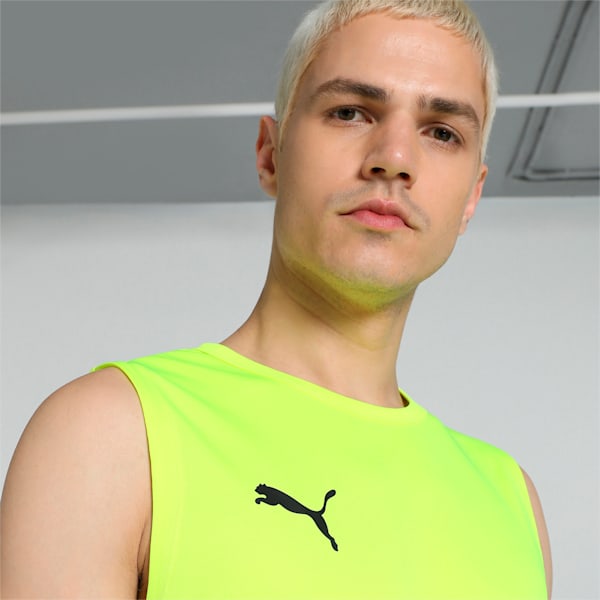 Cricket Teamwear Men's Sleeveless Tee, Yellow Alert, extralarge-IND