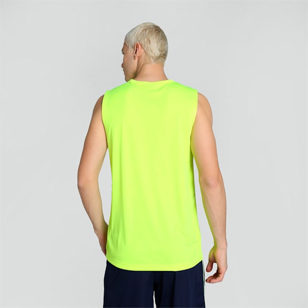 Cricket Teamwear Men's Sleeveless Tee, Yellow Alert, extralarge-IND