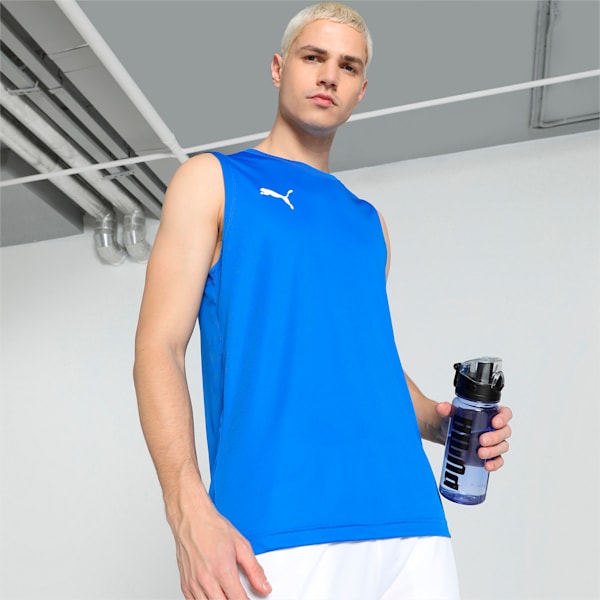 Cricket Teamwear Men's Sleeveless Tee, Ultra Blue, extralarge-IND
