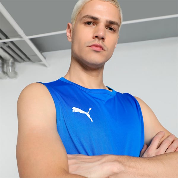 Cricket Teamwear Men's Sleeveless Tee, Ultra Blue, extralarge-IND