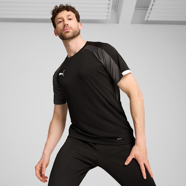 メンズ サッカー INDIVIDUALLIGA 半袖 シャツ, PUMA Black-Shadow Gray, extralarge-JPN