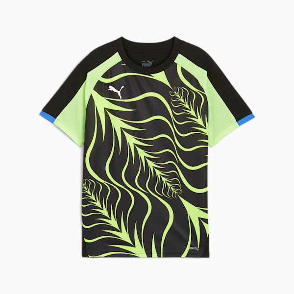 キッズ サッカー INDIVIDUAL リーガ グラフィック 半袖 Tシャツ 120-160cm, PUMA Black-Fizzy Apple, extralarge-JPN