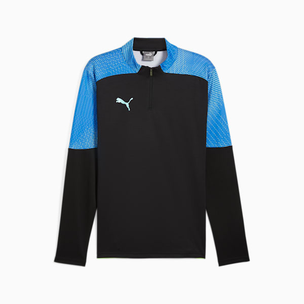 メンズ サッカー INDIVIDUAL ファイナル クォータージップ トップ, PUMA Black-Fizzy Apple, extralarge-JPN