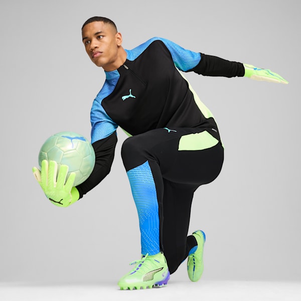メンズ サッカー INDIVIDUAL ファイナル クォータージップ トップ, PUMA Black-Fizzy Apple, extralarge-JPN