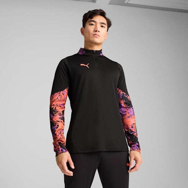 IndividualCUP Quarter-Zip Men's Soccer Top, PUMA Black, extralarge