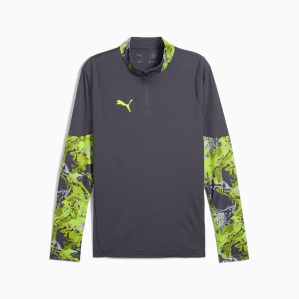 IndividualCUP Quarter-Zip Men's Soccer Top, Galactic Gray, extralarge
