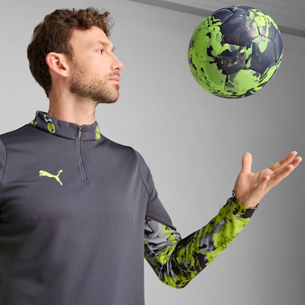 IndividualCUP Quarter-Zip Men's Soccer Top, Galactic Gray, extralarge