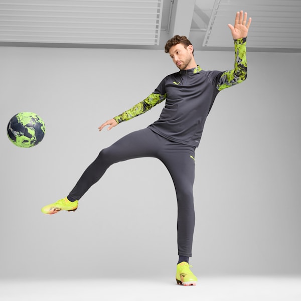 IndividualCUP Quarter-Zip Men's Soccer Top, Galactic Gray, extralarge