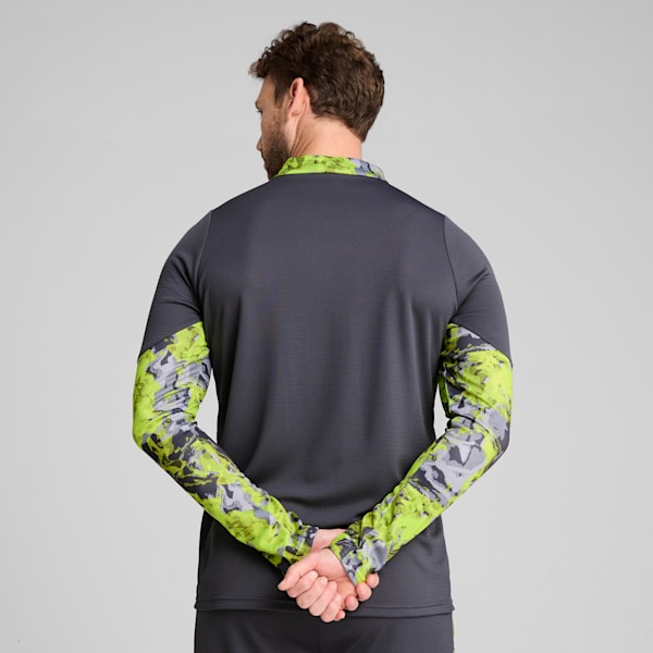 IndividualCUP Quarter-Zip Men's Soccer Top, Galactic Gray, extralarge