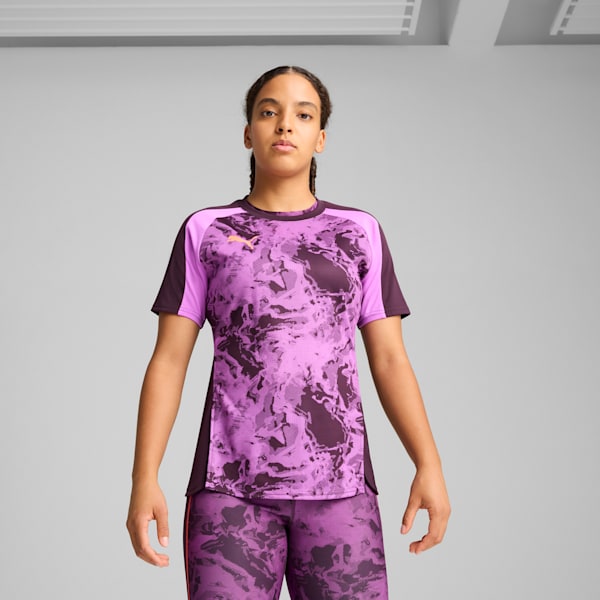 Playera de fútbol individualBLAZE para mujer, Midnight Plum, extralarge