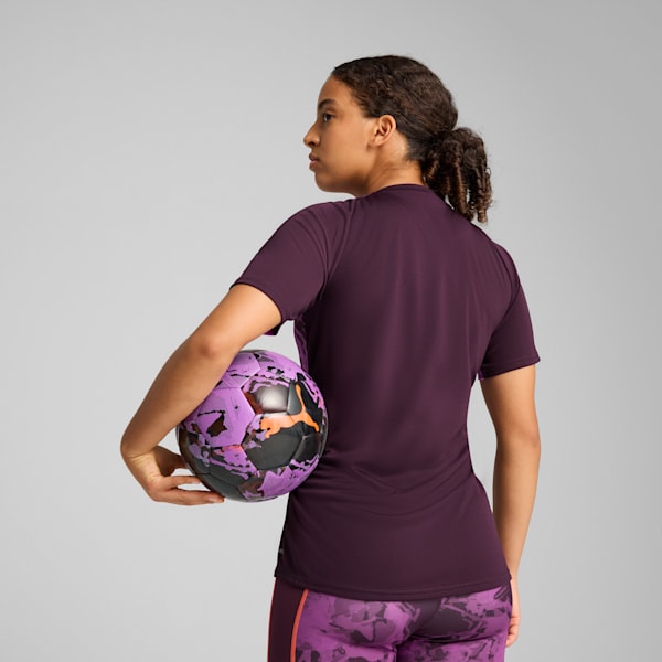 Playera de fútbol individualBLAZE para mujer, Midnight Plum, extralarge