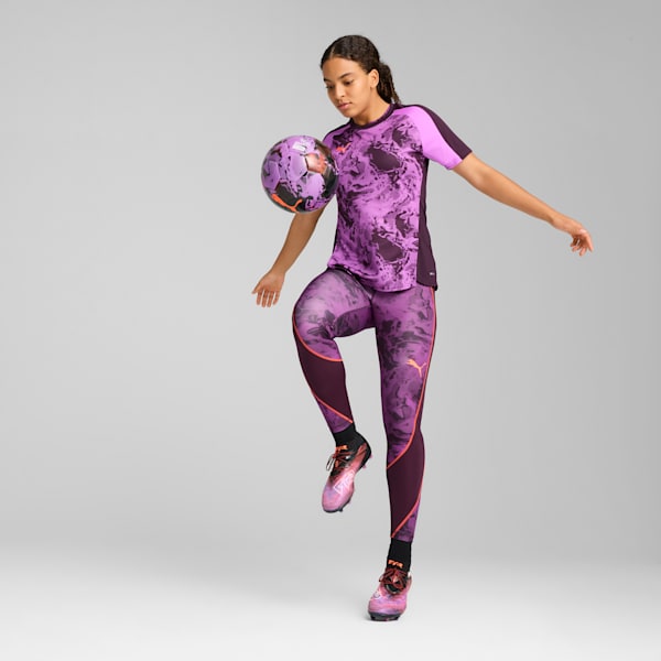 Playera de fútbol individualBLAZE para mujer, Midnight Plum, extralarge