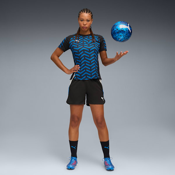 IndividualBLAZE Women's Soccer Shorts, PUMA Black-Cool Light Gray-Racing Blue, extralarge