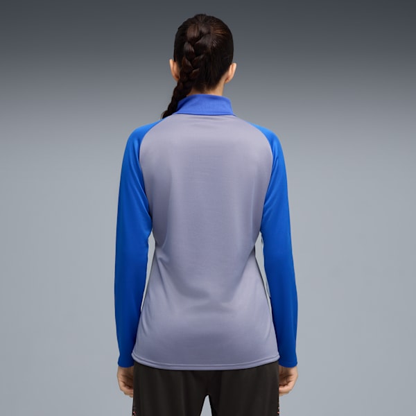 IndividualBLAZE 1/4 Zip Football Top Women, Gray Sky-PUMA White-Royal Sapphire, extralarge-GBR