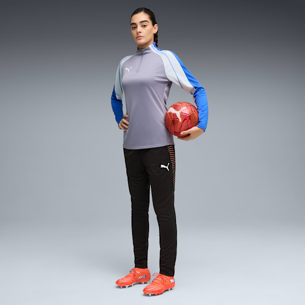 IndividualBLAZE 1/4 Zip Football Top Women, Gray Sky-PUMA White-Royal Sapphire, extralarge-GBR