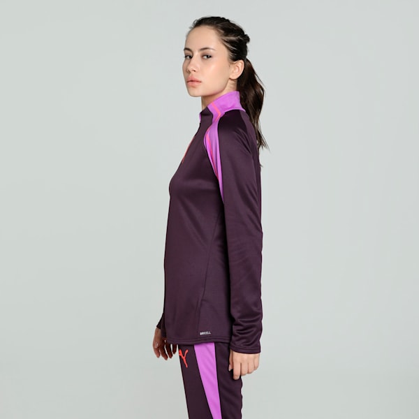 IndividualBLAZE Women's 1/4 Zip Football Top, Midnight Plum, extralarge-IND
