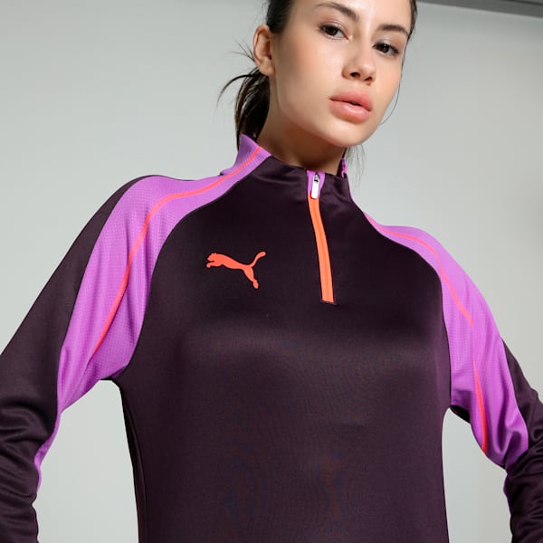 IndividualBLAZE Women's 1/4 Zip Football Top, Midnight Plum, extralarge-IND