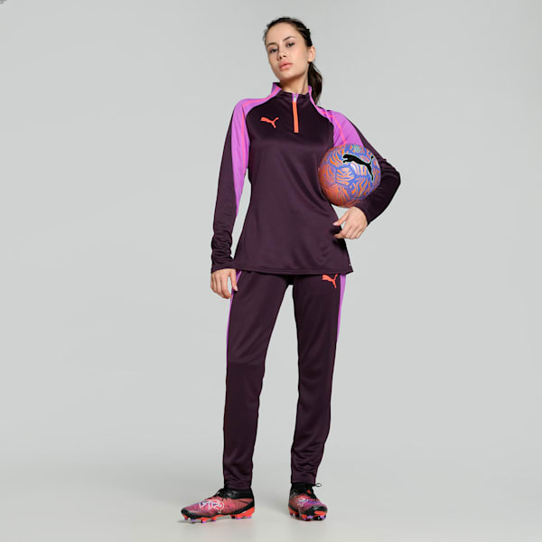 IndividualBLAZE Women's 1/4 Zip Football Top, Midnight Plum, extralarge-IND