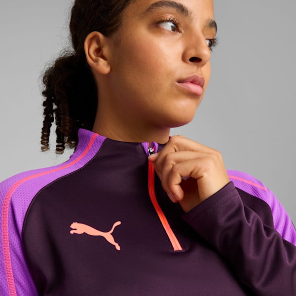 IndividualBLAZE Quarter-Zip Women's Soccer Top, Midnight Plum, extralarge