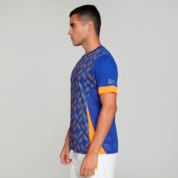 Individual Graphic Men's Padel Tennis Jersey, Vivid Blue, extralarge-IND
