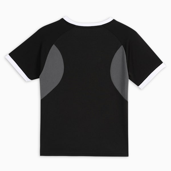 IndividualLIGA Graphic Youth Football Jersey, PUMA Black-PUMA White-Shadow Gray, extralarge-IND