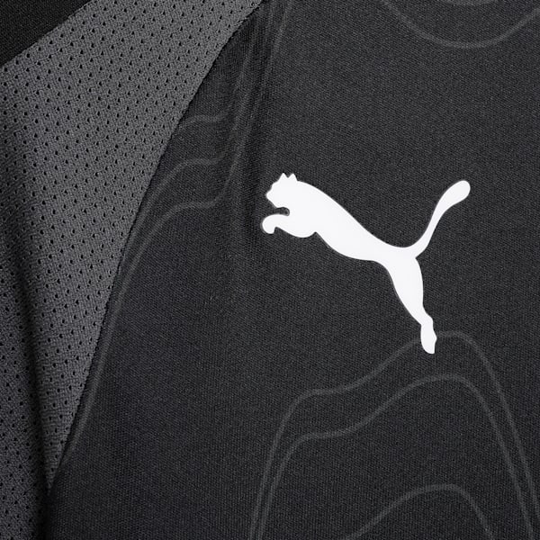 IndividualLIGA Graphic Youth Football Jersey, PUMA Black-PUMA White-Shadow Gray, extralarge-IND