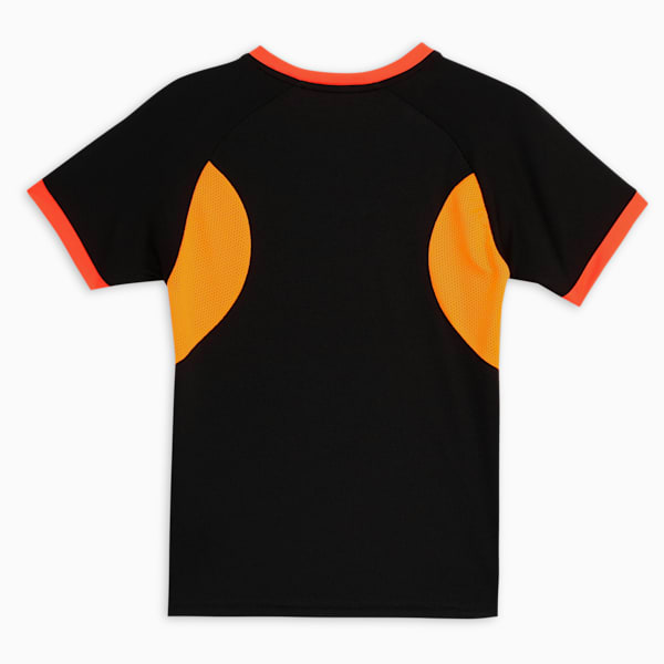 IndividualLIGA Graphic Youth Football Jersey, PUMA Black-Glowing Red, extralarge-IND