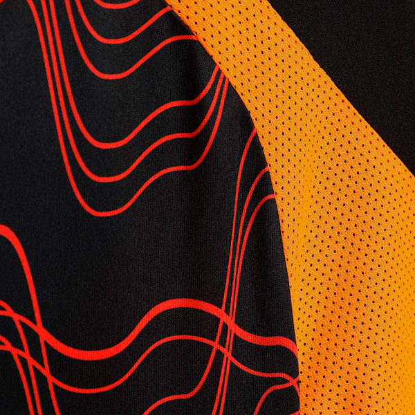 IndividualLIGA Graphic Youth Football Jersey, PUMA Black-Glowing Red, extralarge-IND