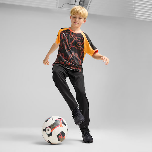 IndividualLIGA Graphic Youth Football Jersey, PUMA Black-Glowing Red, extralarge-IND